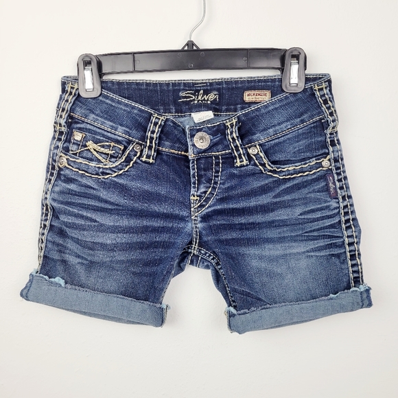 Silver Jeans Mckenzie Cutoff Jeans Shorts - Picture 1 of 16